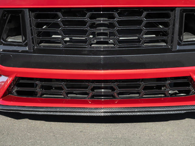 2024+ FORD MUSTANG S650 | CARBON FIBER FRONT GRILLE INSERT REPLACEMENT UPPER & LOWER